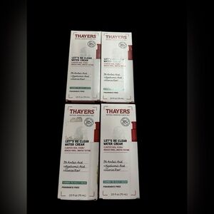 Lot of 4 THAYERS Let's Be Clear Water Cream
Each: 2.5 OZ, 0.25 lbs